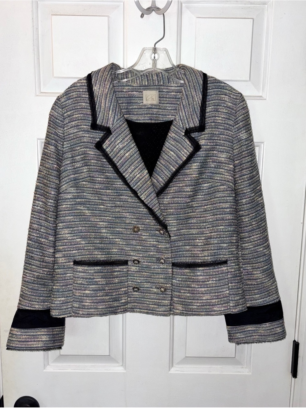 Anthropologie Coquille Tweed Today's Special Double Breasted Jacket
